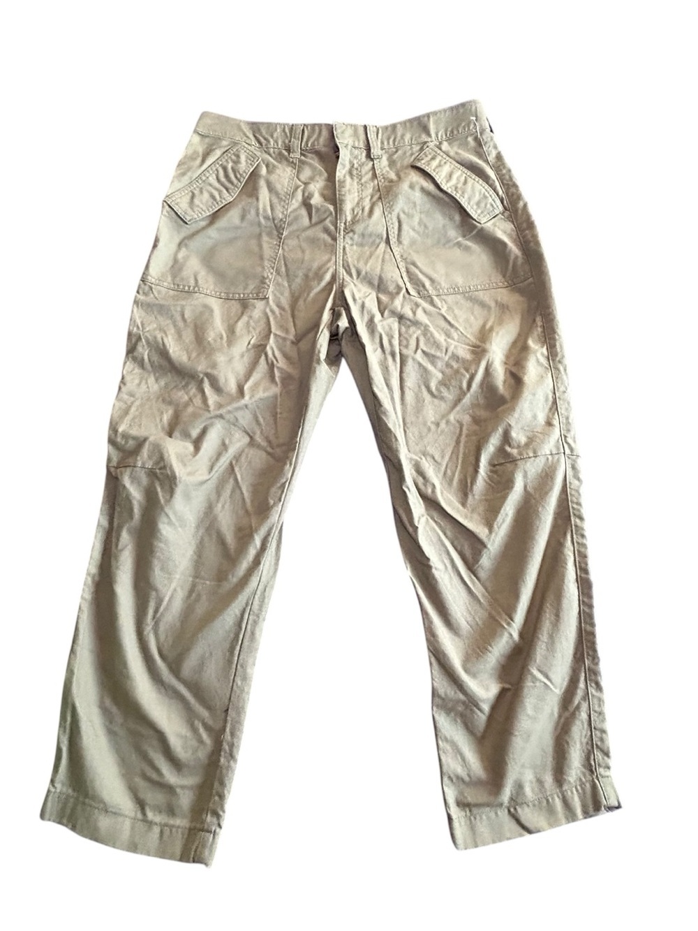 torrid Cropped Straight-Leg Chino Pants in Green